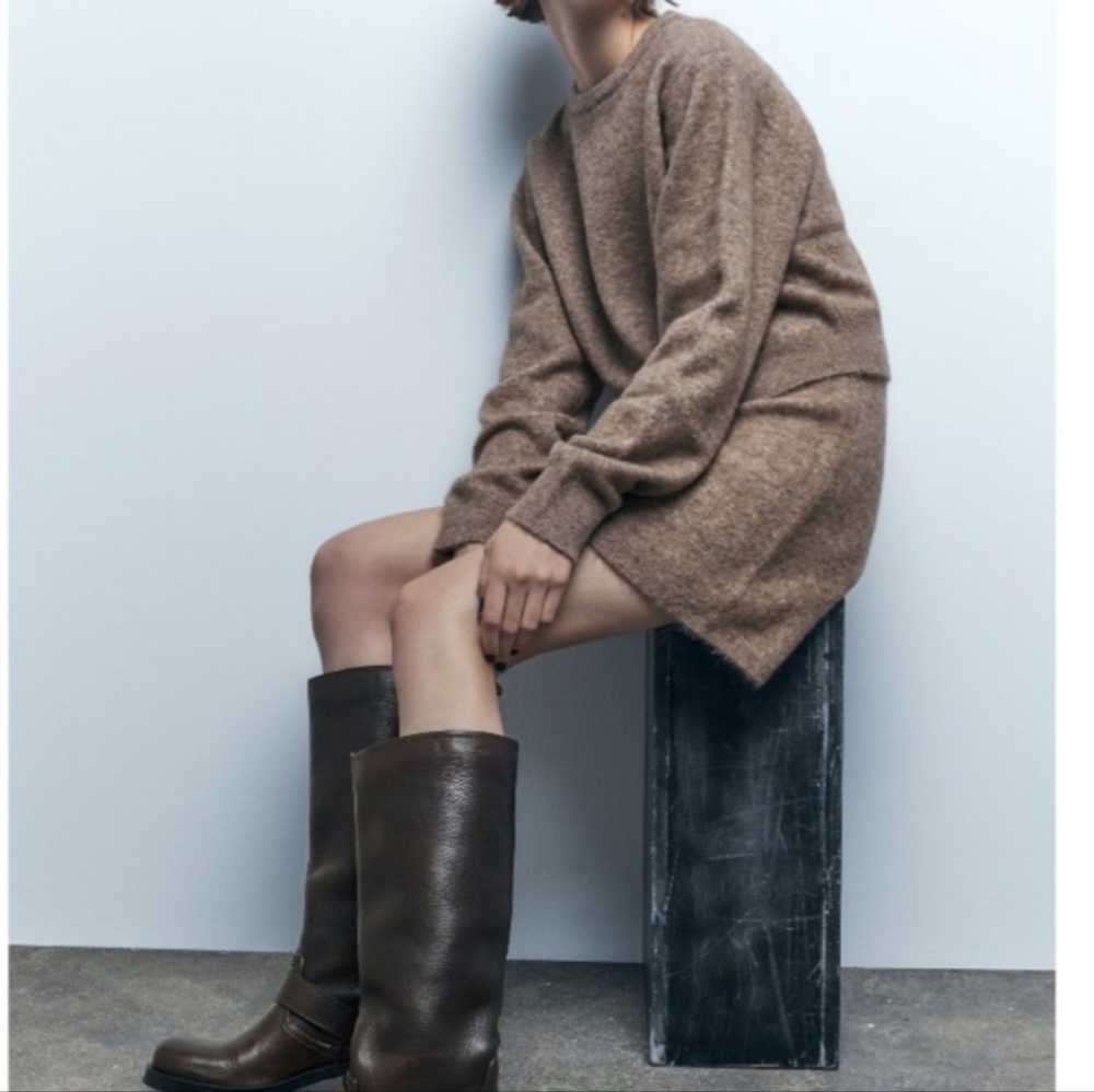 Zara Brown Riding boots - Picture 7 of 9